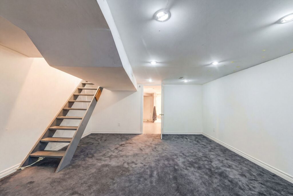 Open Concept Basement Bedroom