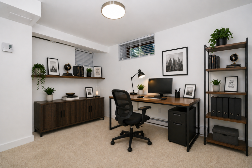 Den - Virtually Staged