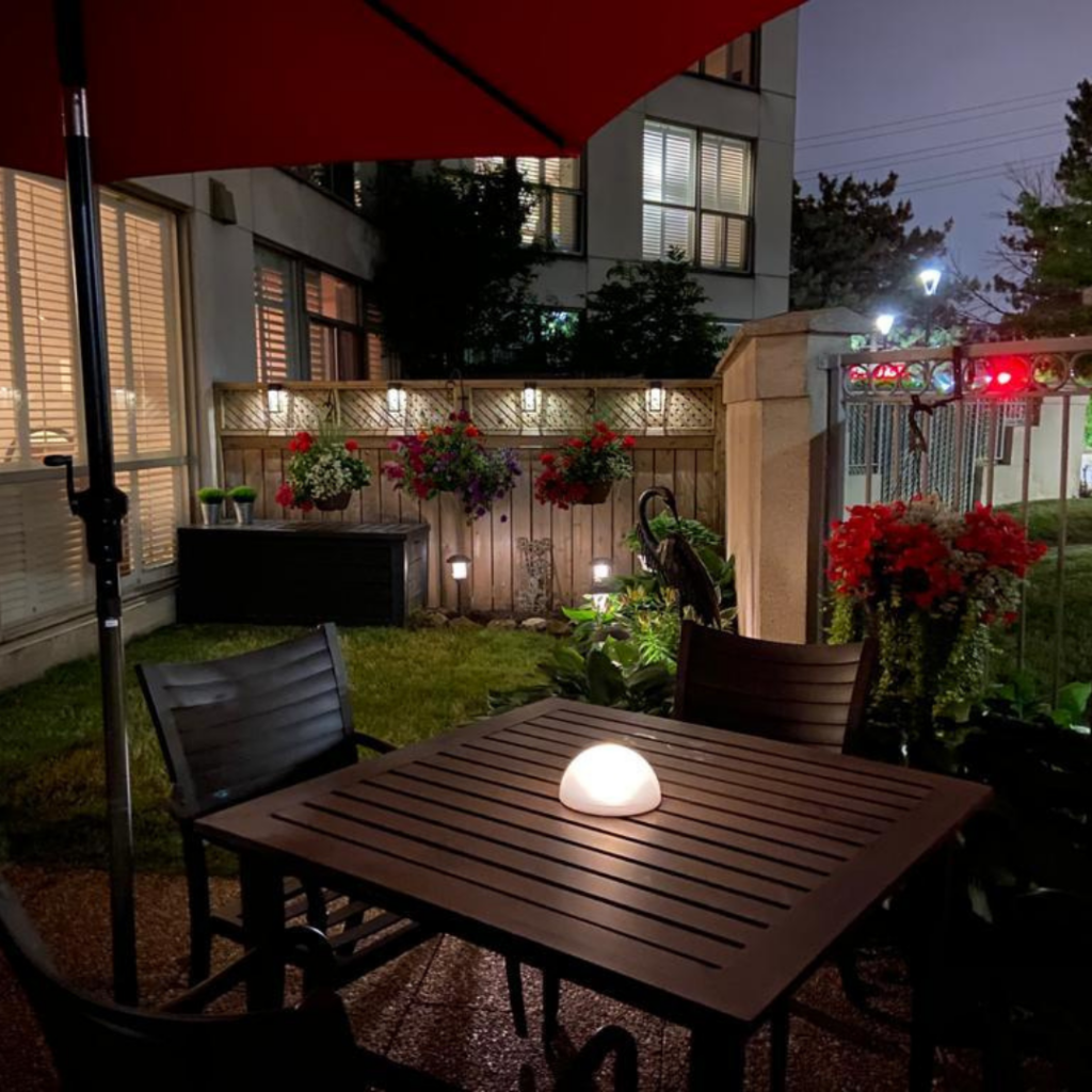 Patio At Night