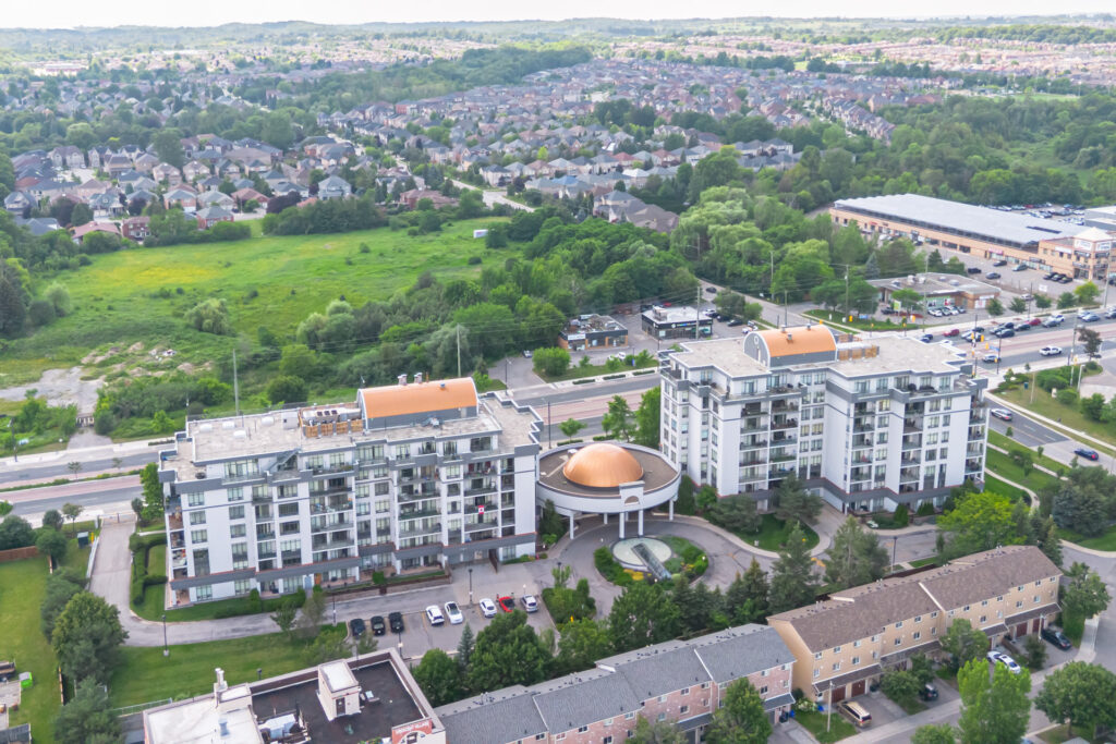Aerial View Condo Building (Back)