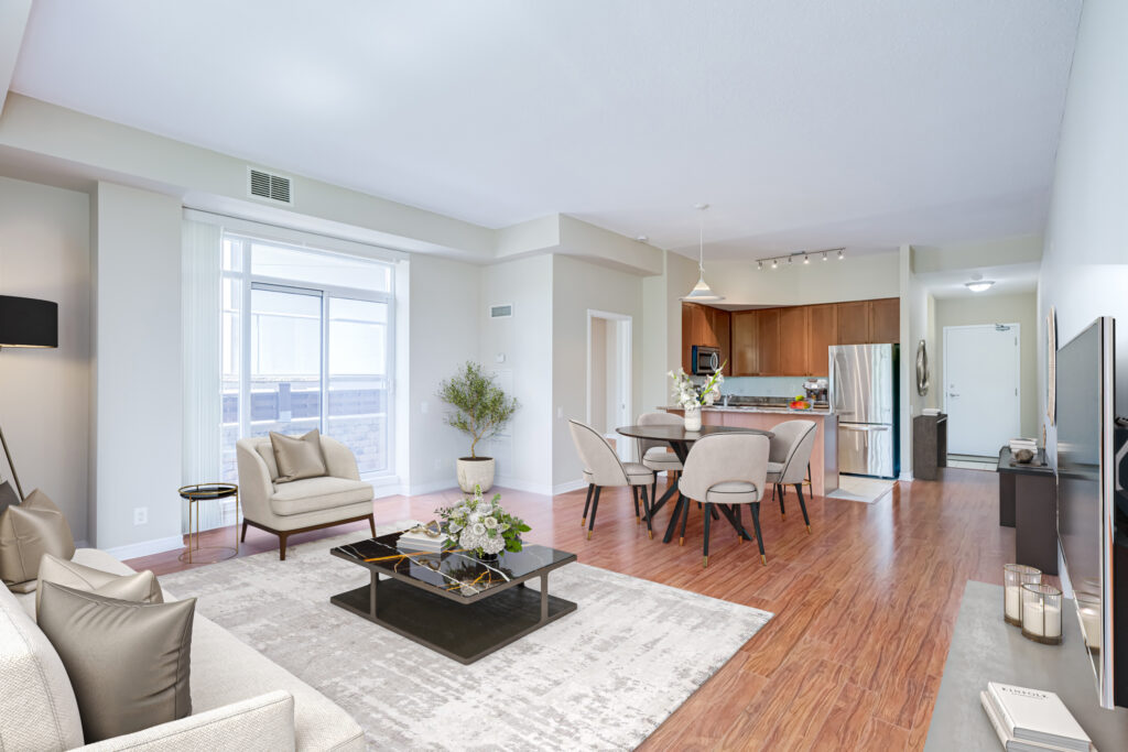 Living Room / Dining Room - Virtually Staged