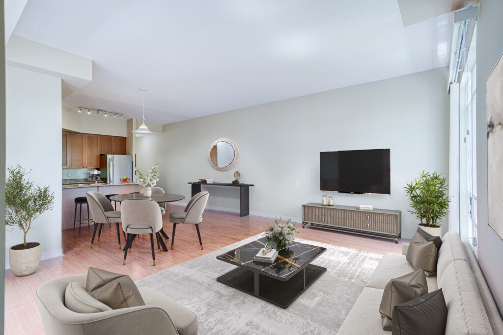 Living Room / Dining Room - Virtually Staged