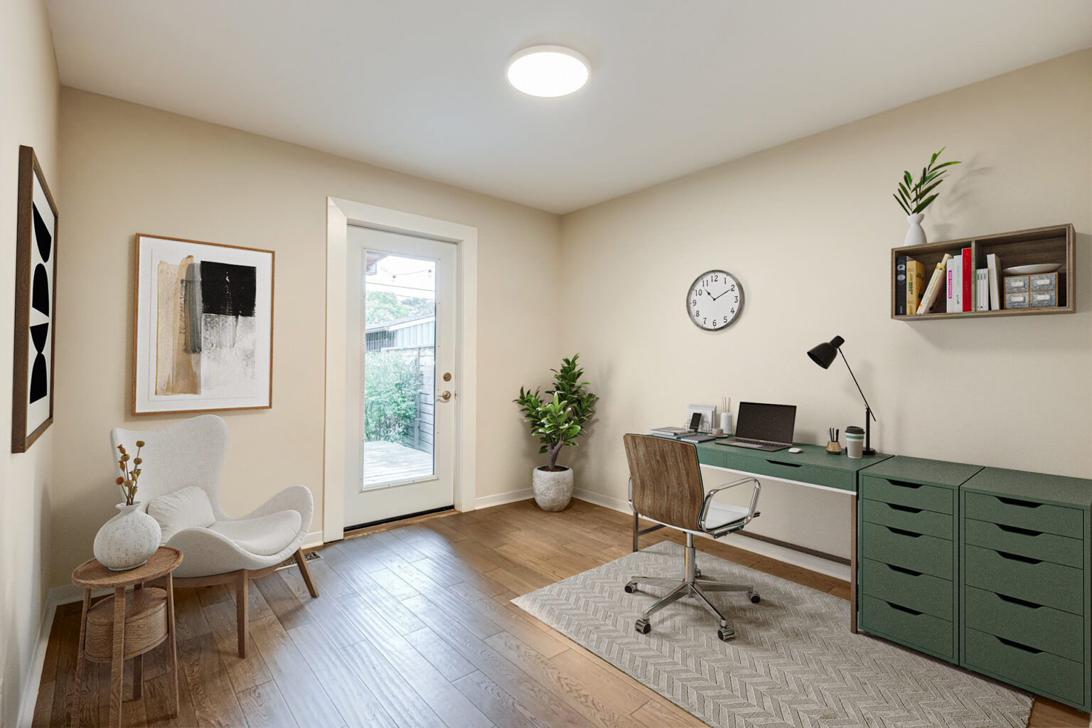 Main Floor Bedroom / Office - Virtually Staged