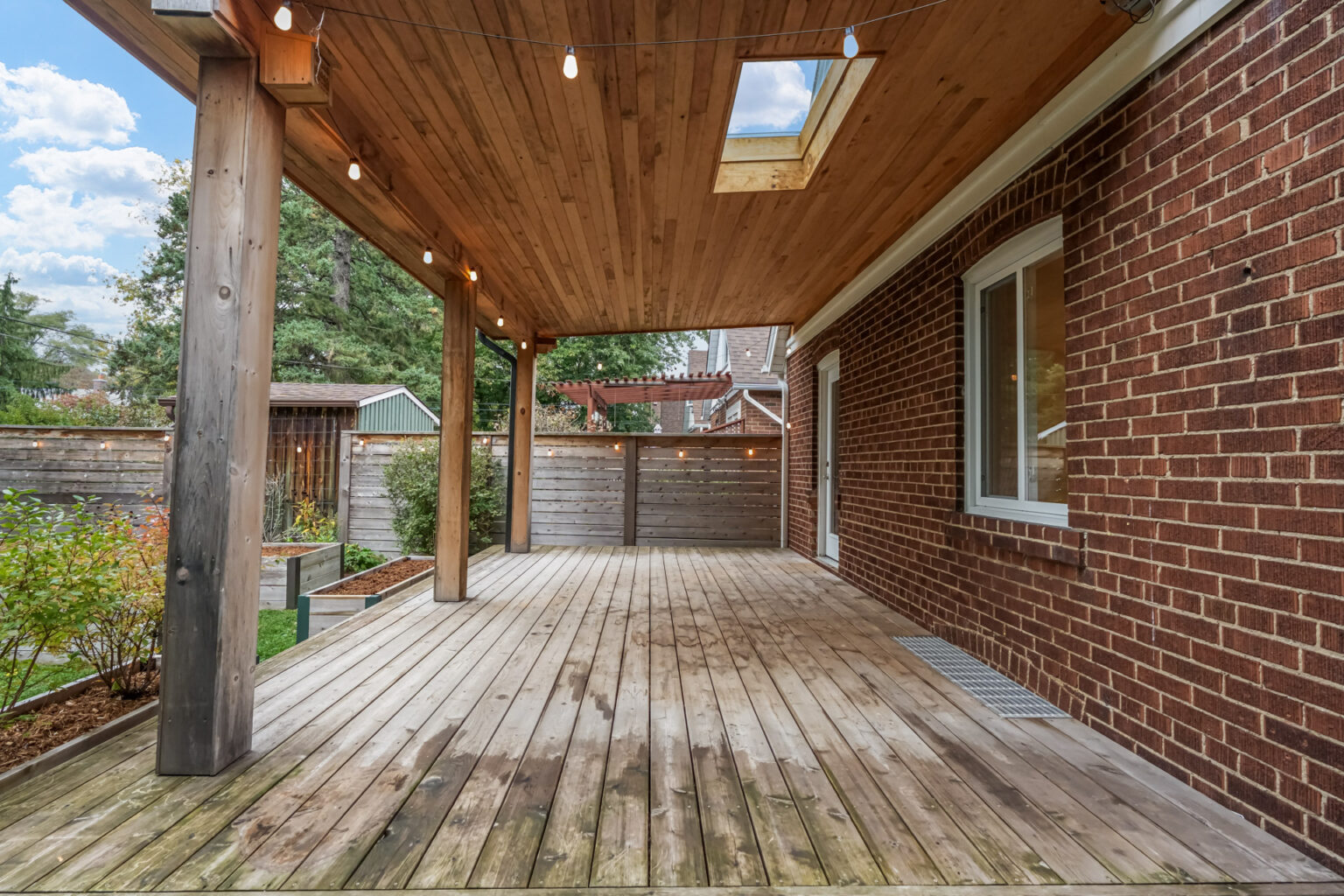 Back yard - Covered Deck