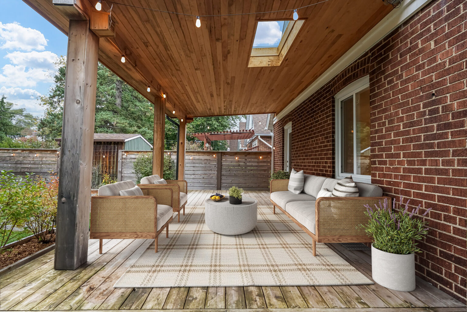 Back Yard Deck - Virtually Staged